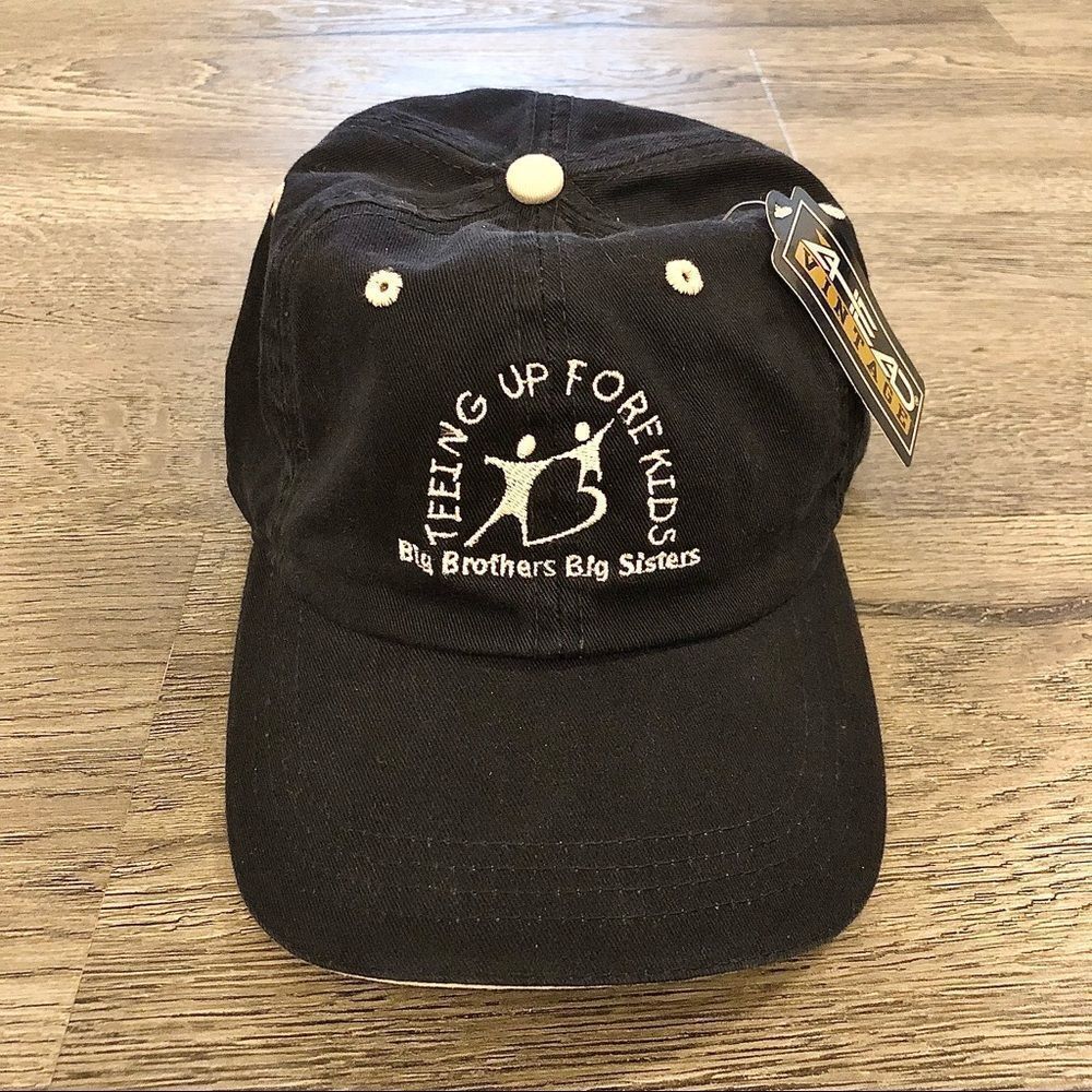 𝅺Big brothers big sisters hat cap strap back mens adjustable logo blue NWT vtg.